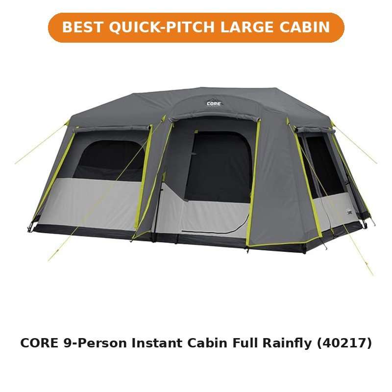 CORE 9-Person Instant Cabin Full Rainfly (40217)