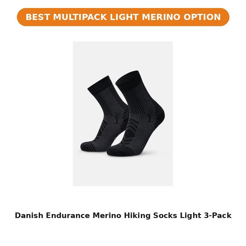 Danish Endurance Merino Hiking Socks Light 3-Pack
