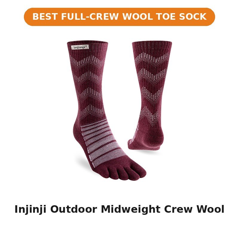 Injinji Outdoor Midweight Crew Wool
