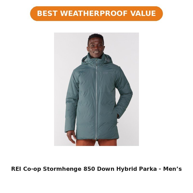 REI Co-op Stormhenge 850 Down Hybrid Parka - Men's