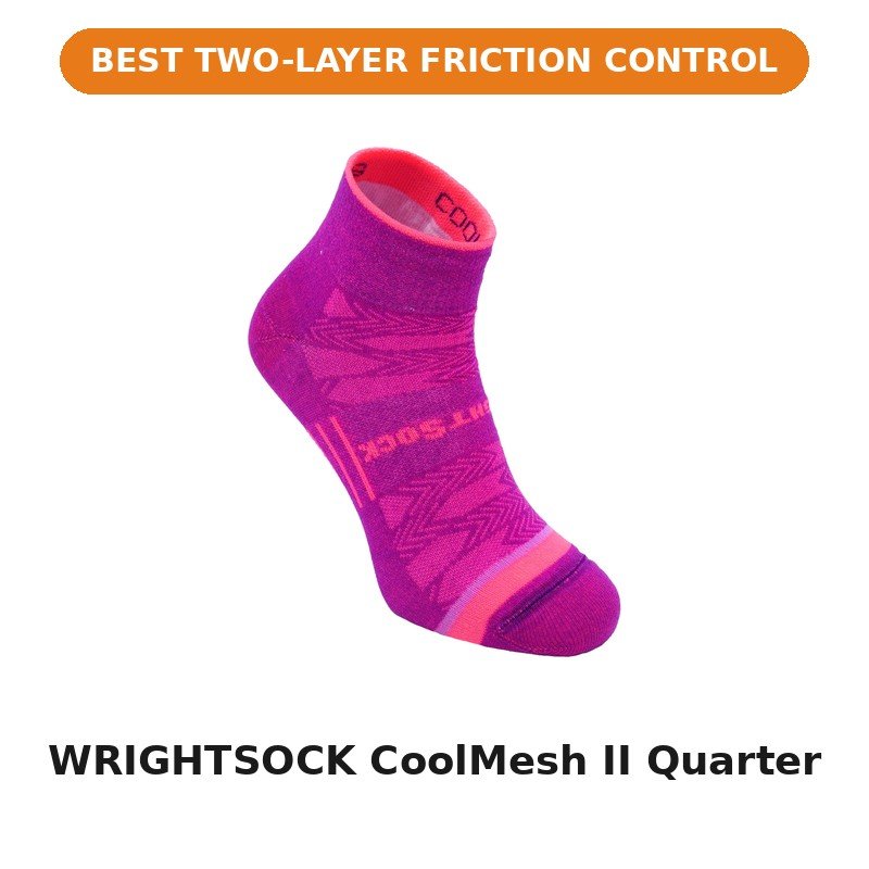 WRIGHTSOCK CoolMesh II Quarter