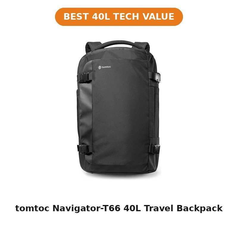 tomtoc Navigator-T66 40L Travel Backpack